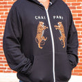 Chai Pani Tiger Zip Hoodie in Black