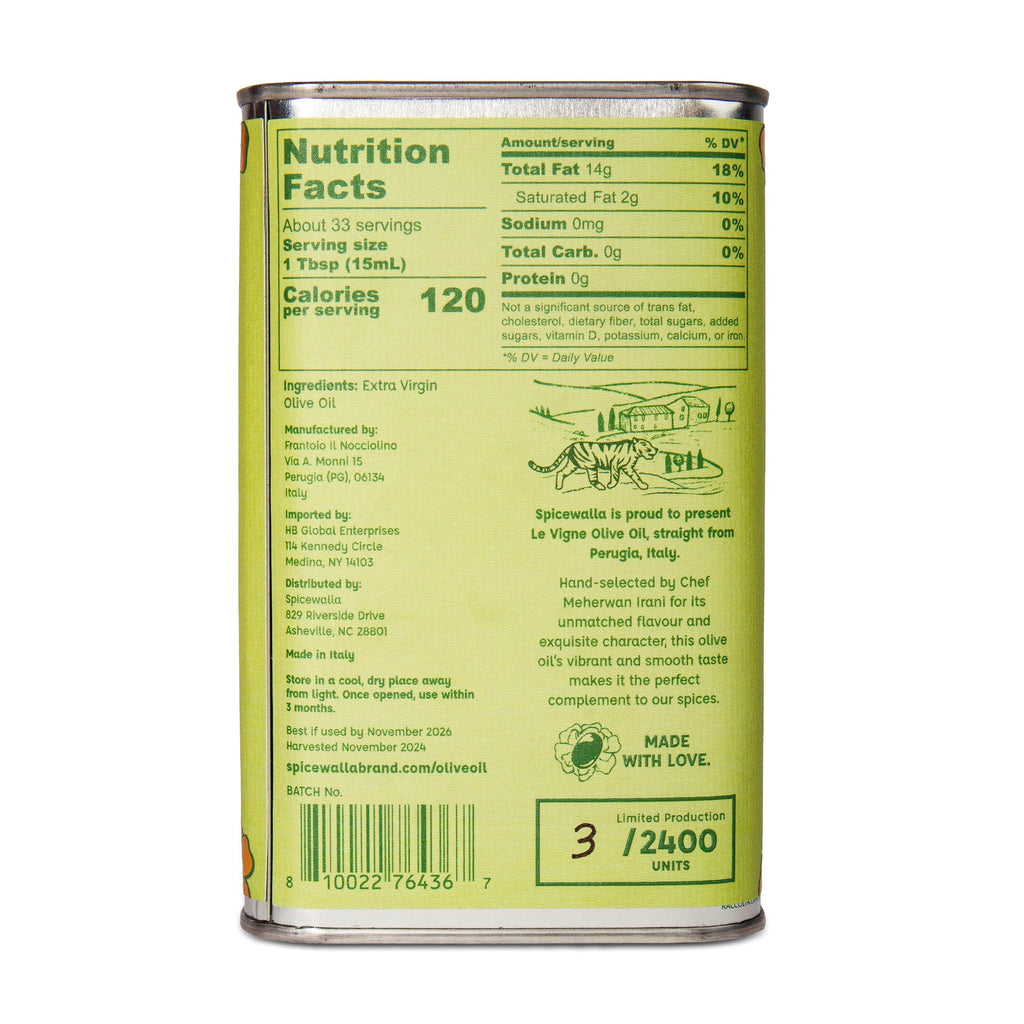 Spicewalla Presents Le Vigne Extra Virgin Olive Oil - 2025 Limited Edition!