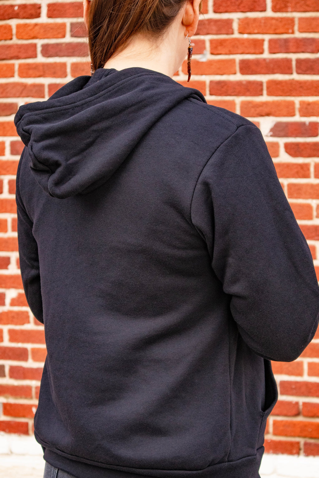 Chai Pani Tiger Zip Hoodie in Black