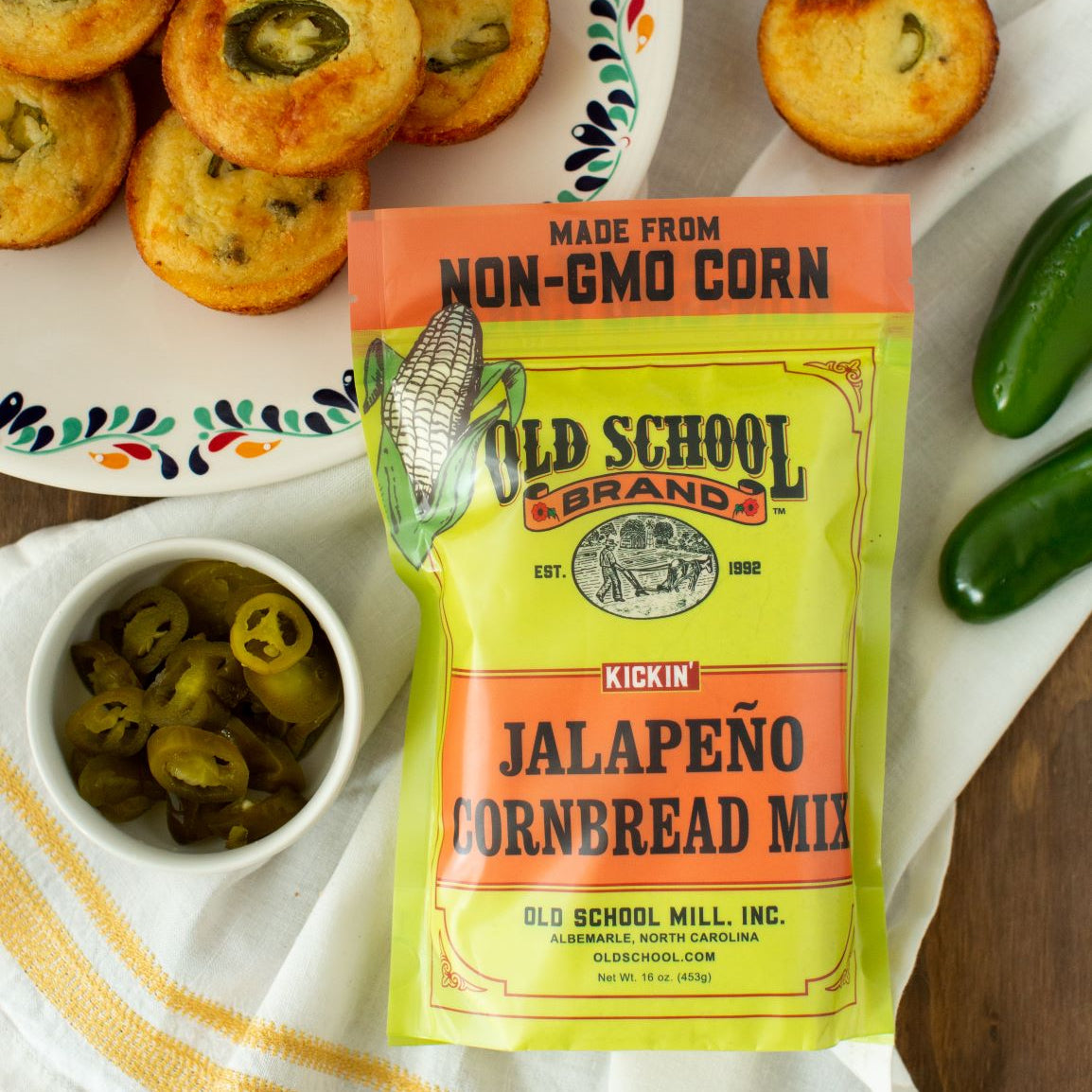Jalapeno Cornbread Mix - Old School Brand