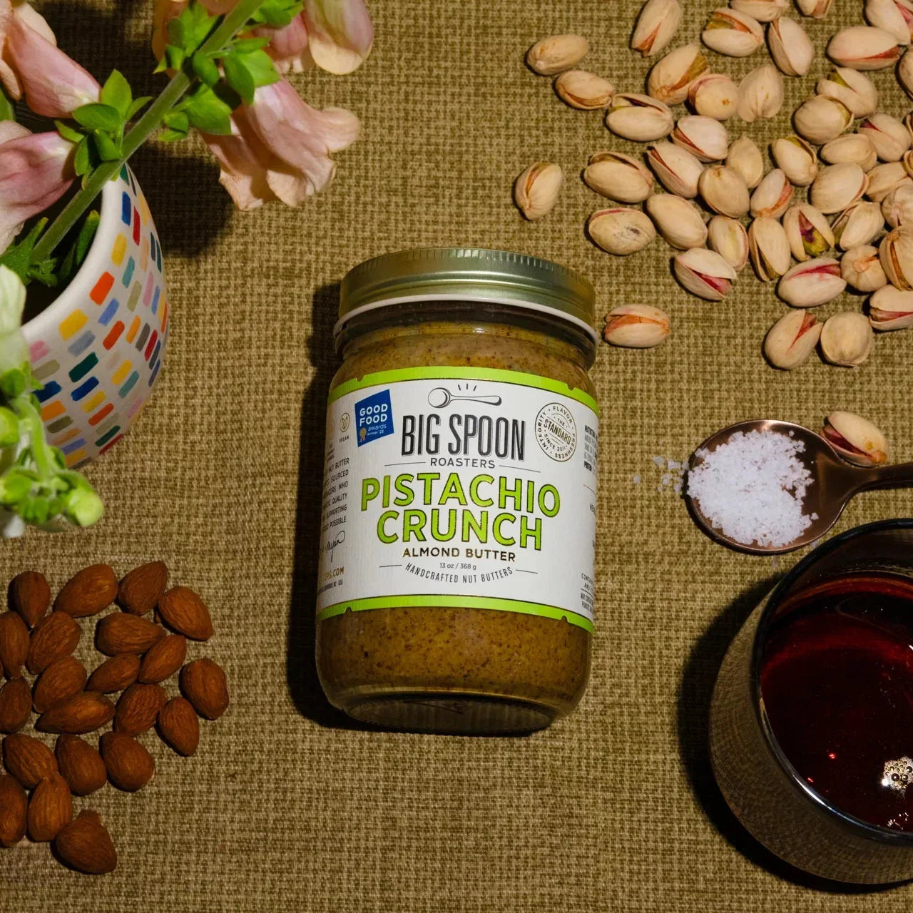 Pistachio Crunch Almond Butter - Big Spoon Roasters